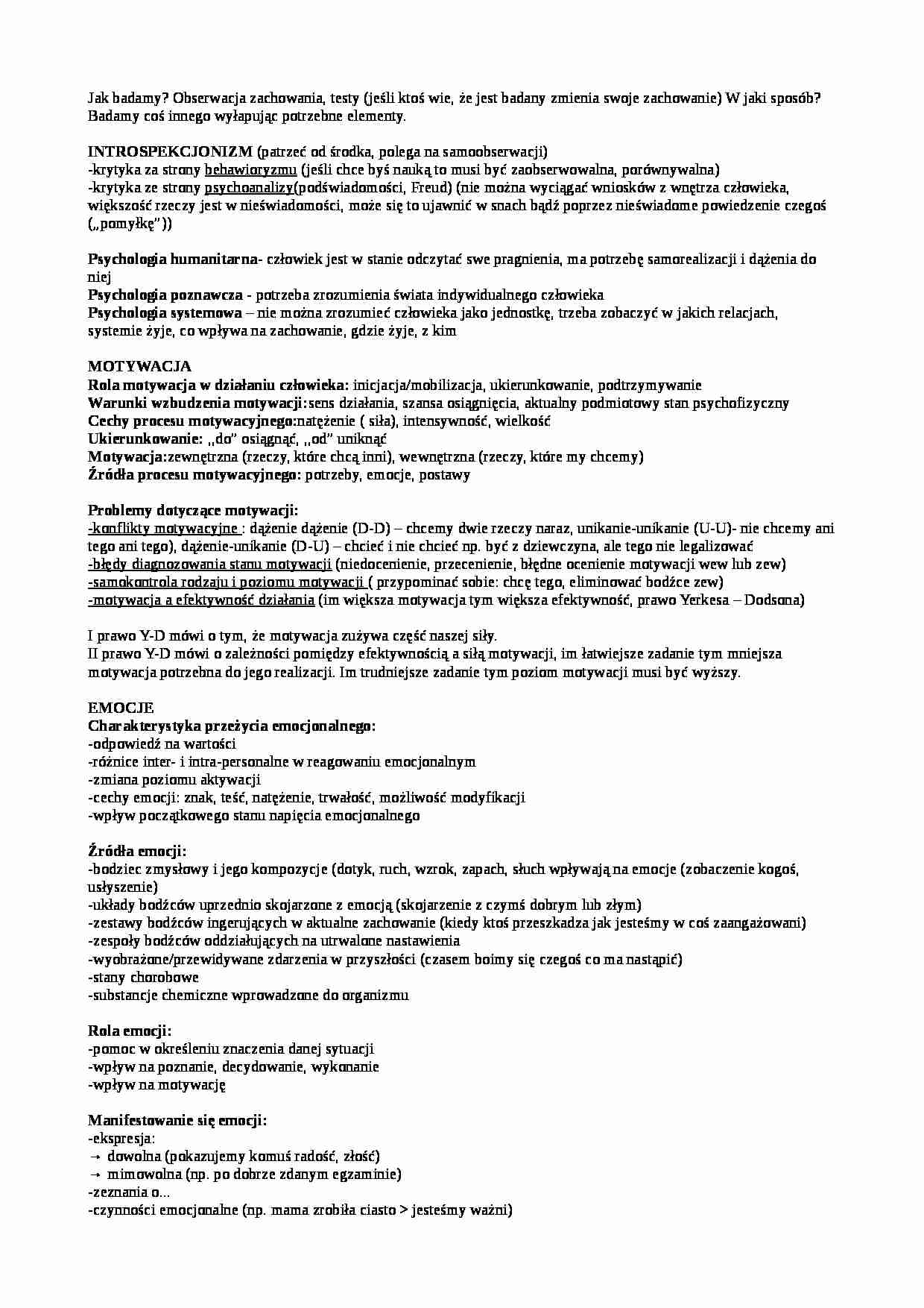 Psychologia Justyna Pawlak - strona 1