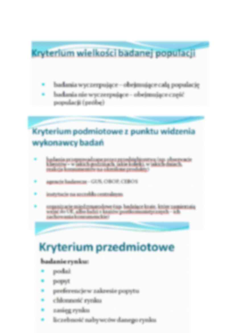 Badania marketingowe - funkcje, cele - pytania na kolokwium - strona 2