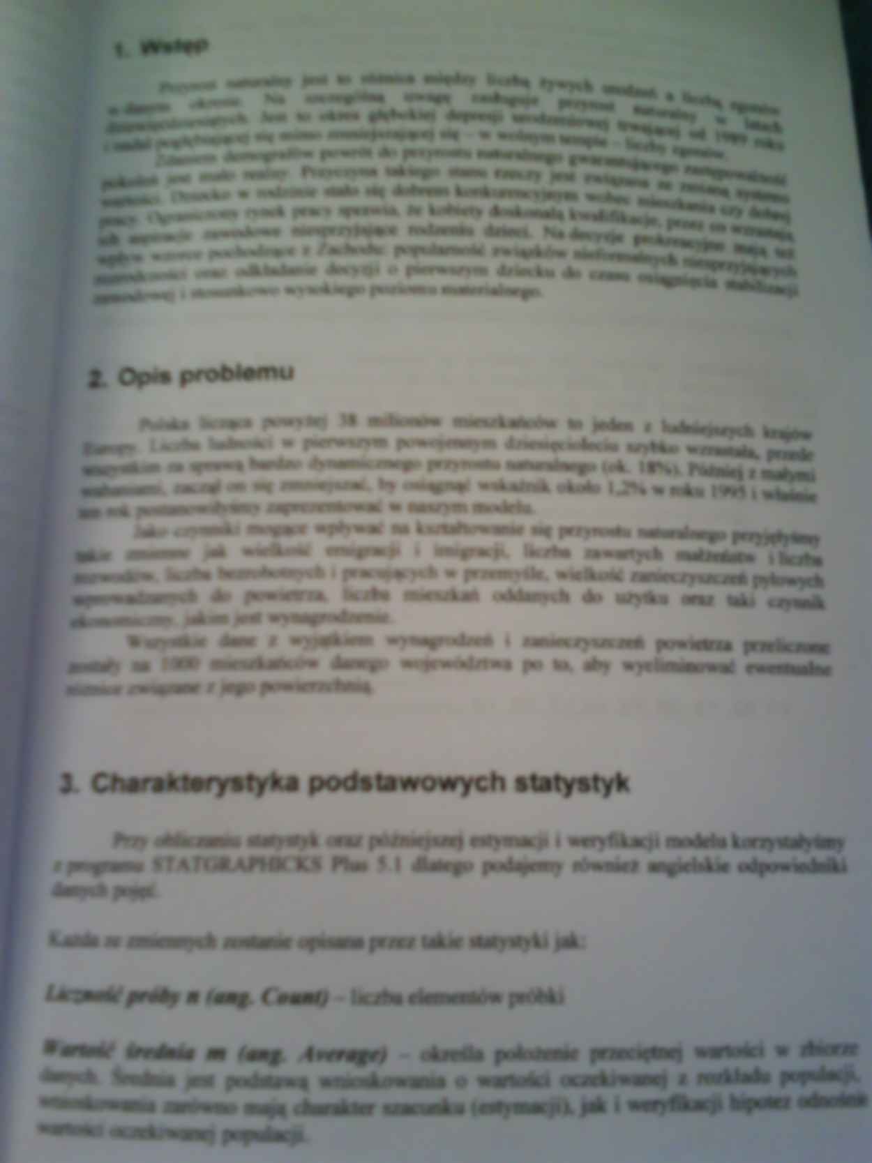 projekt z ekonometrii - Zmienna objaśniająca - strona 2