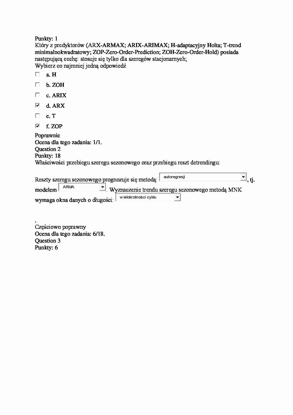 Prognozowanie i symulacja - test  - strona 1