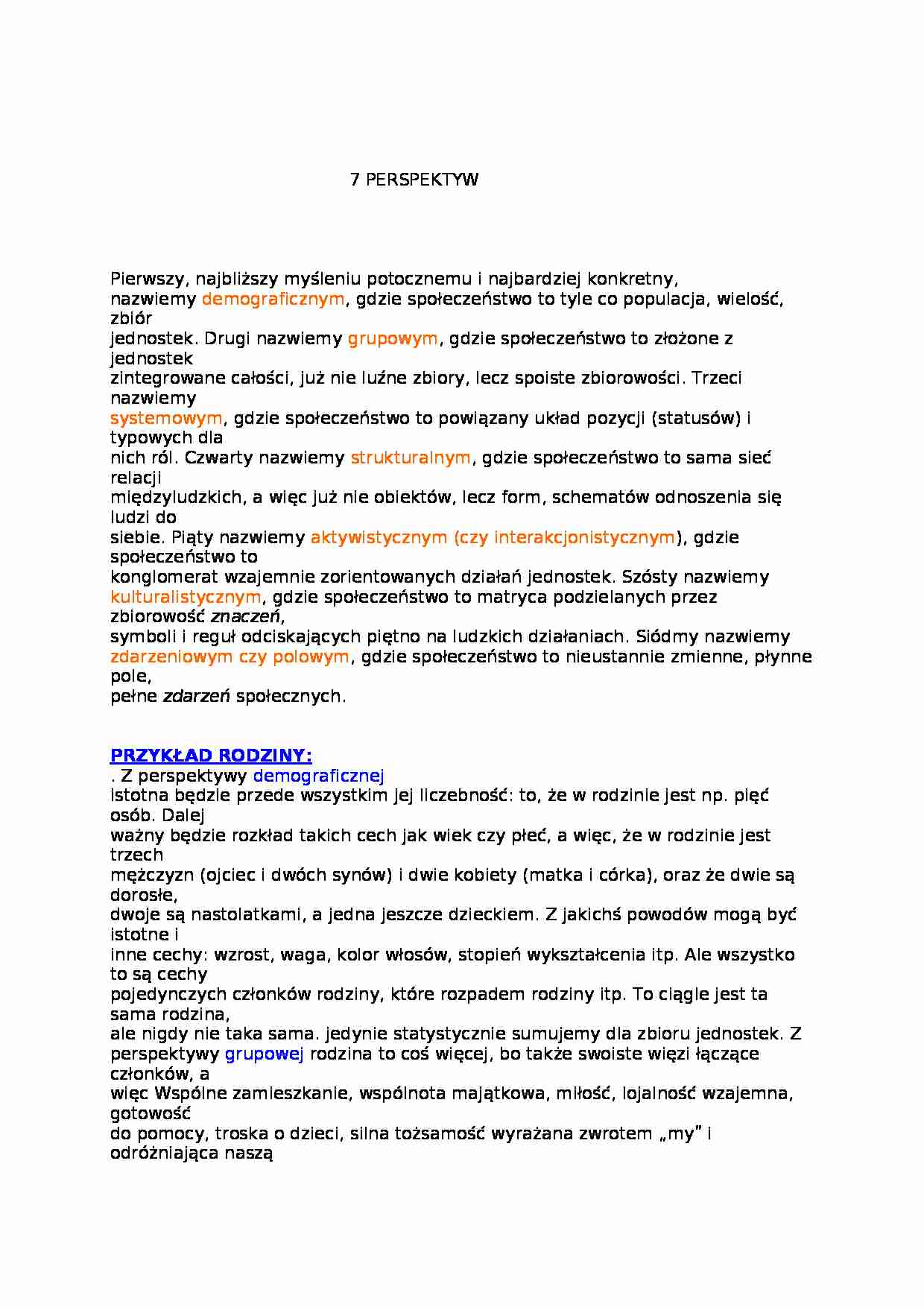 Tekst z socjologii - strona 1