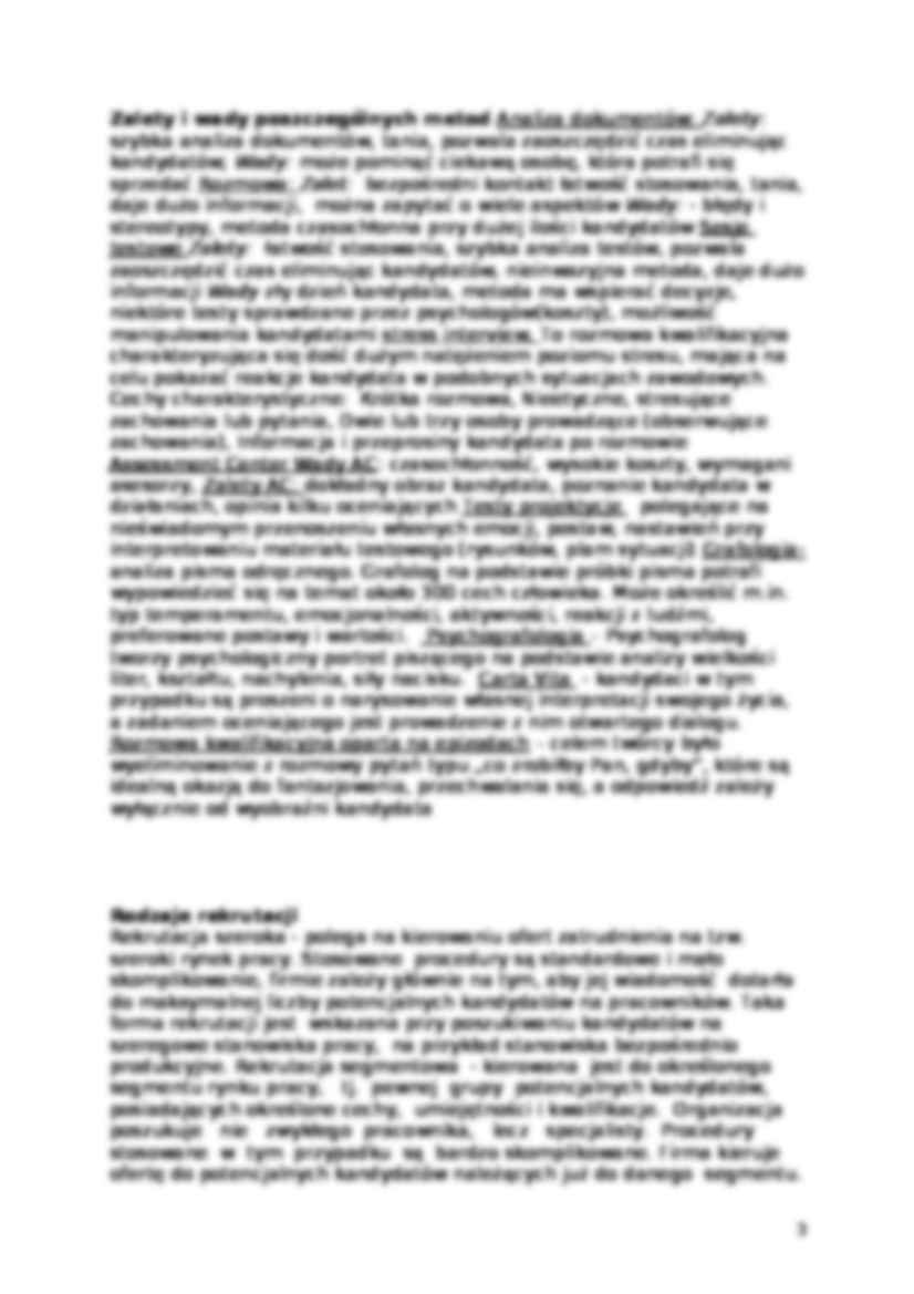 Zarządzanie zasobami ludzkimi - materiały na egzamin - strona 3