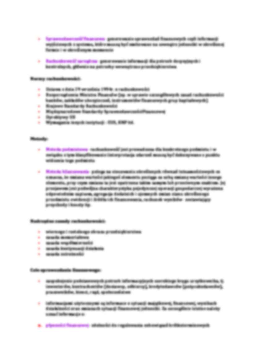 Rachunkowość - wykłady  - strona 2