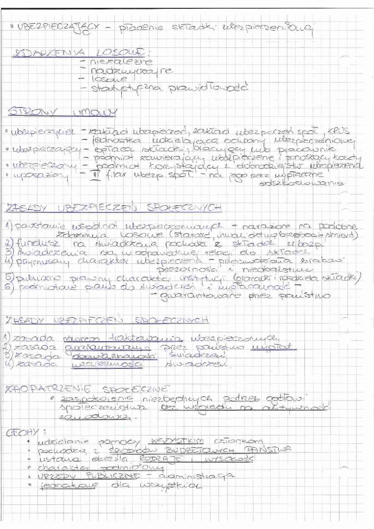 ubezpieczenia społeczne cw - strona 1