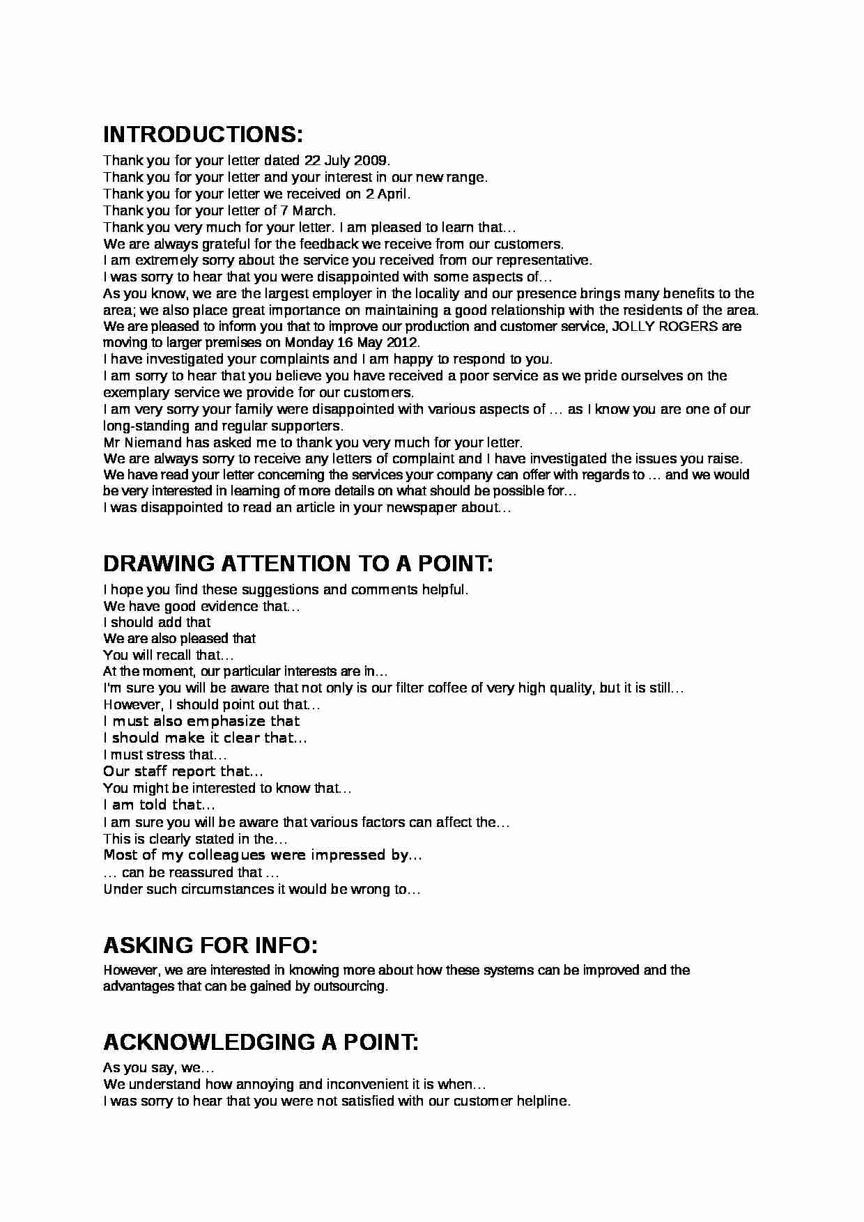 LCCI - useful expressions - strona 1