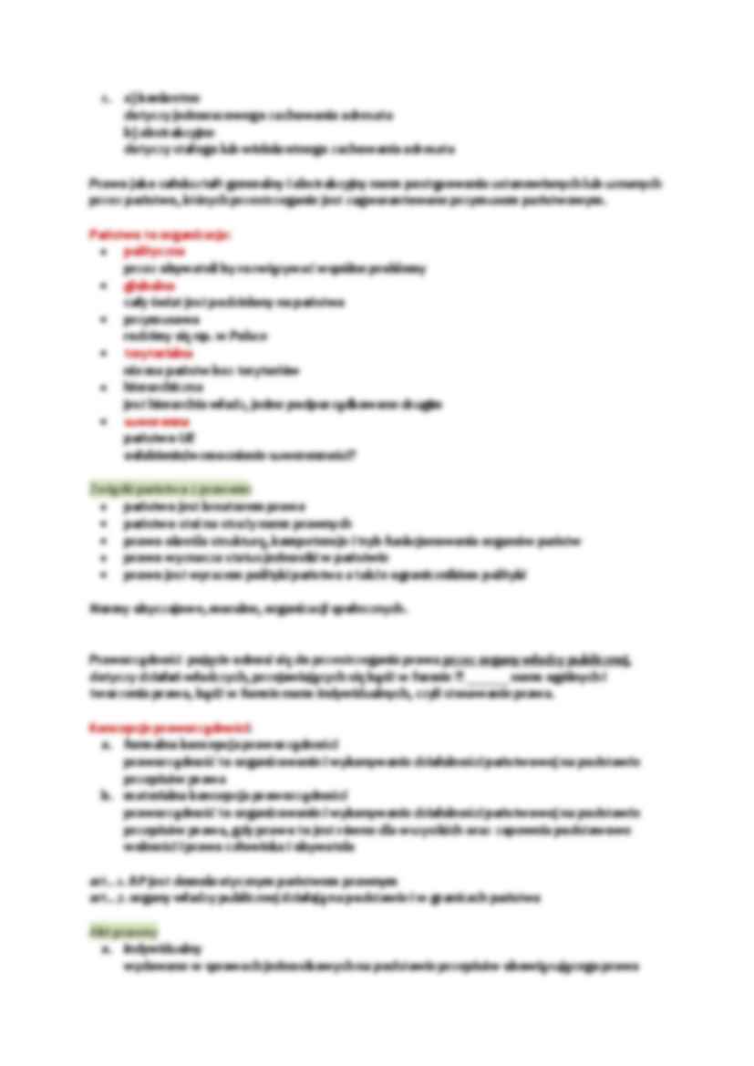 Podstawy prawa- notatki z wykładów - strona 2