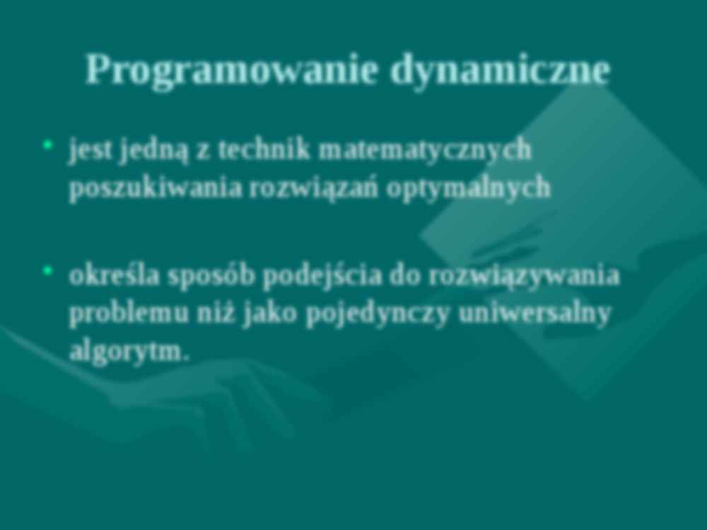 Programowanie dynamiczne - strona 2