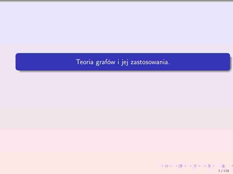 Teoria grafów - strona 1
