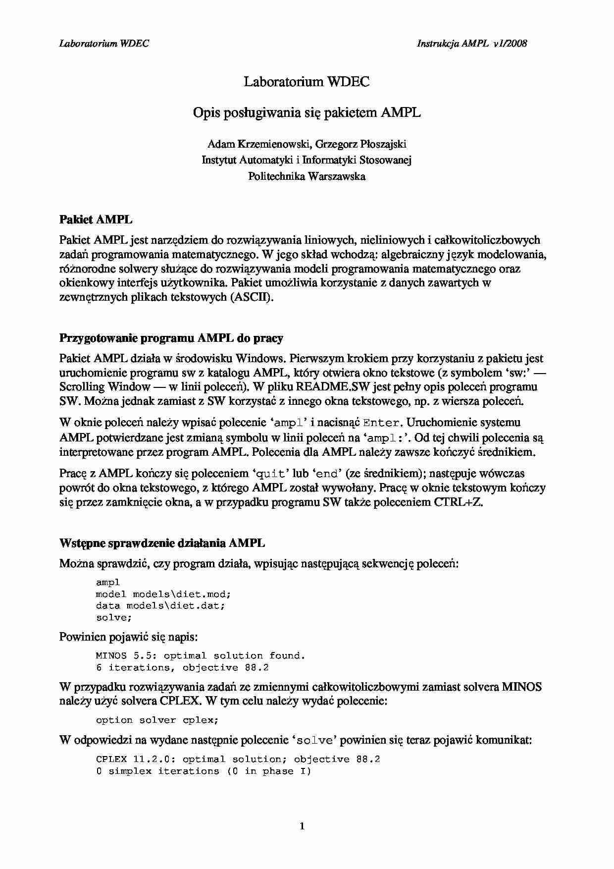 Lab3 AMPL - strona 1