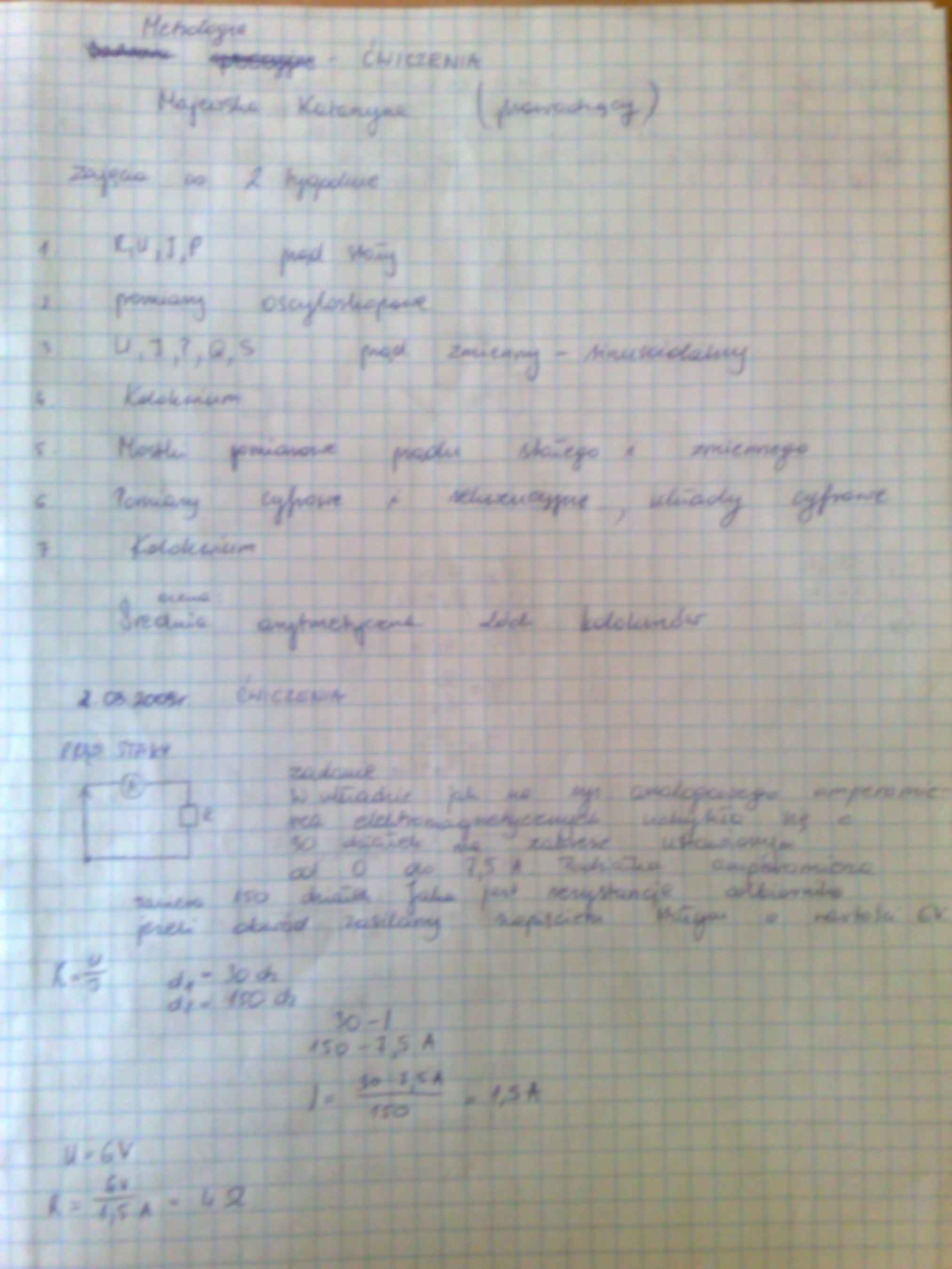 Metrologia- ćwiczenia gr 2 - strona 3