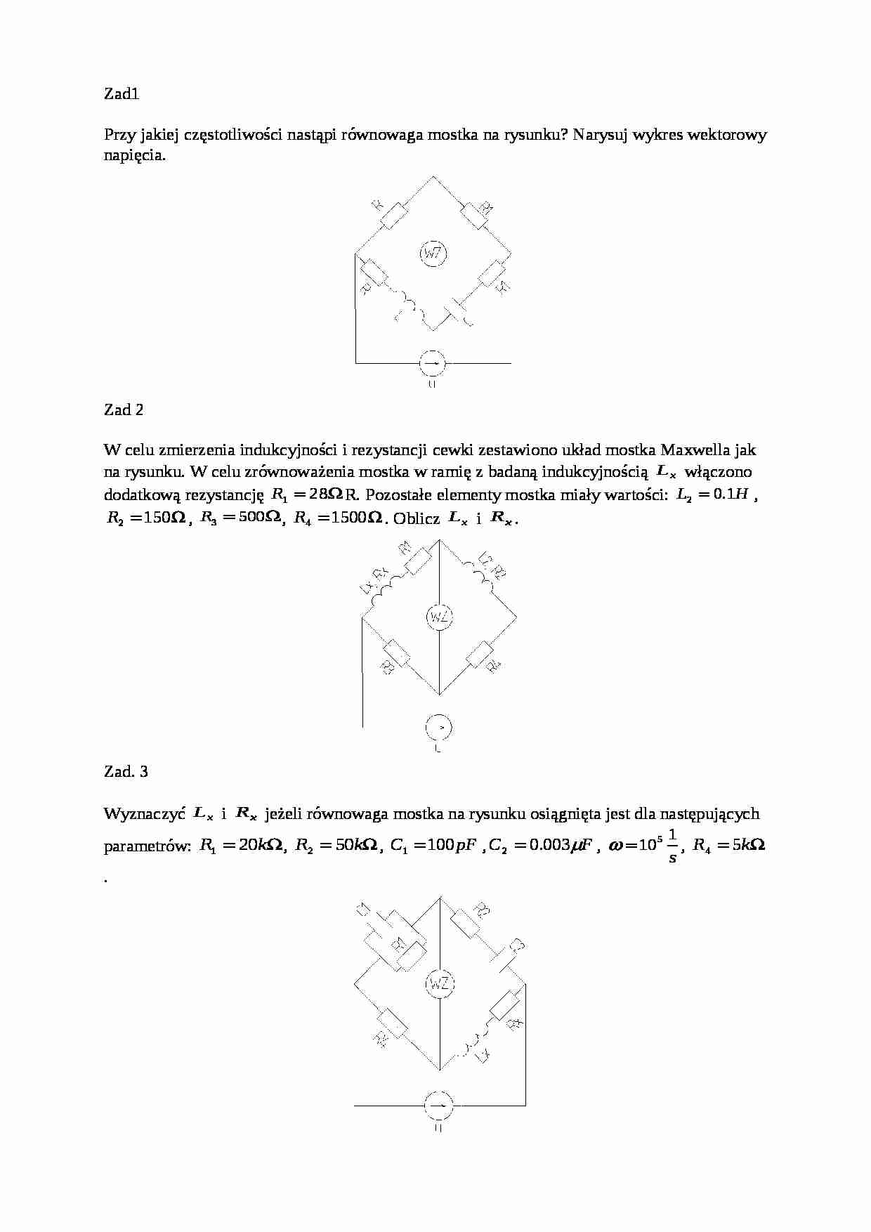 Zadania - mostki - strona 1