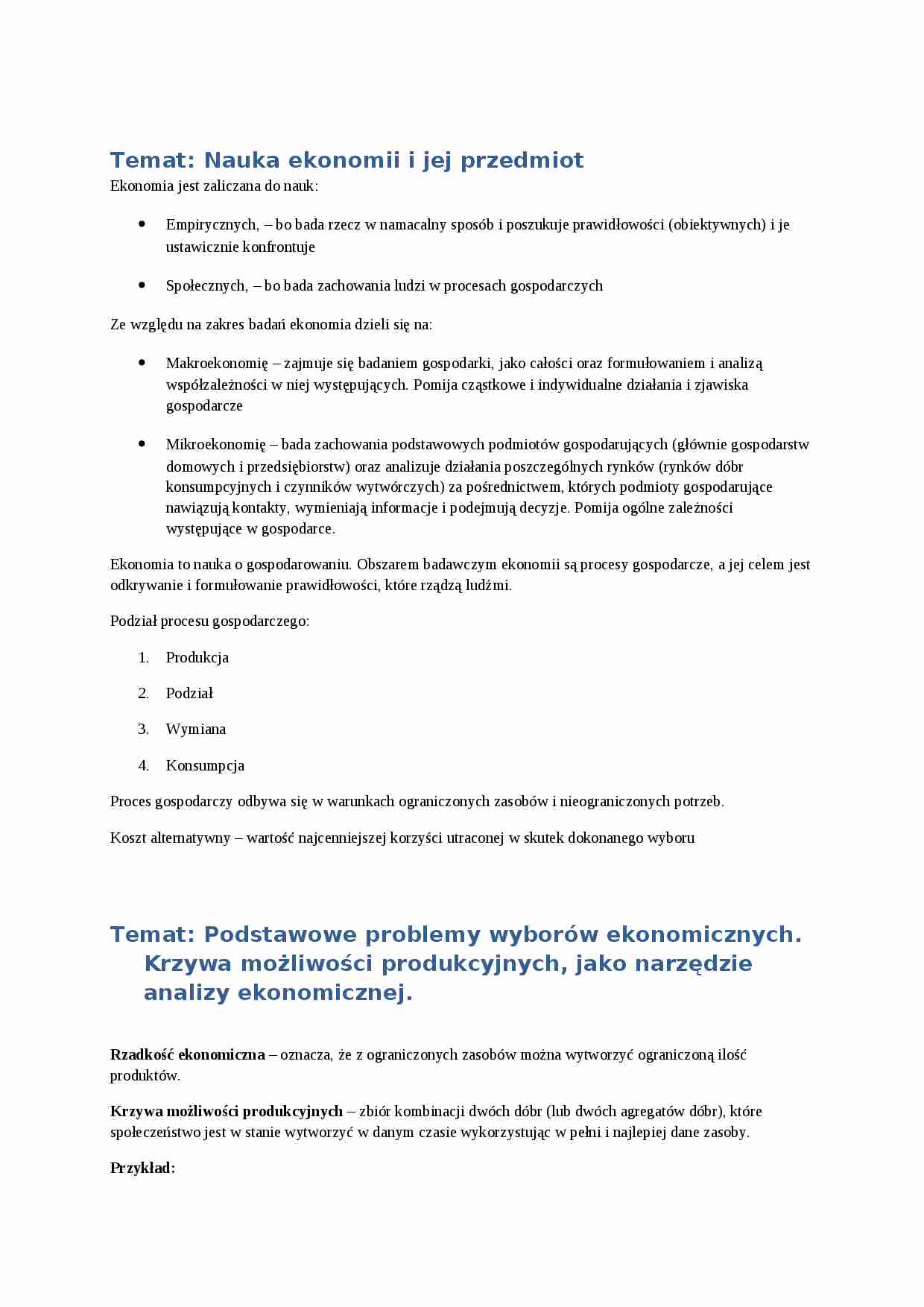 Mikroekonomia - strona 1