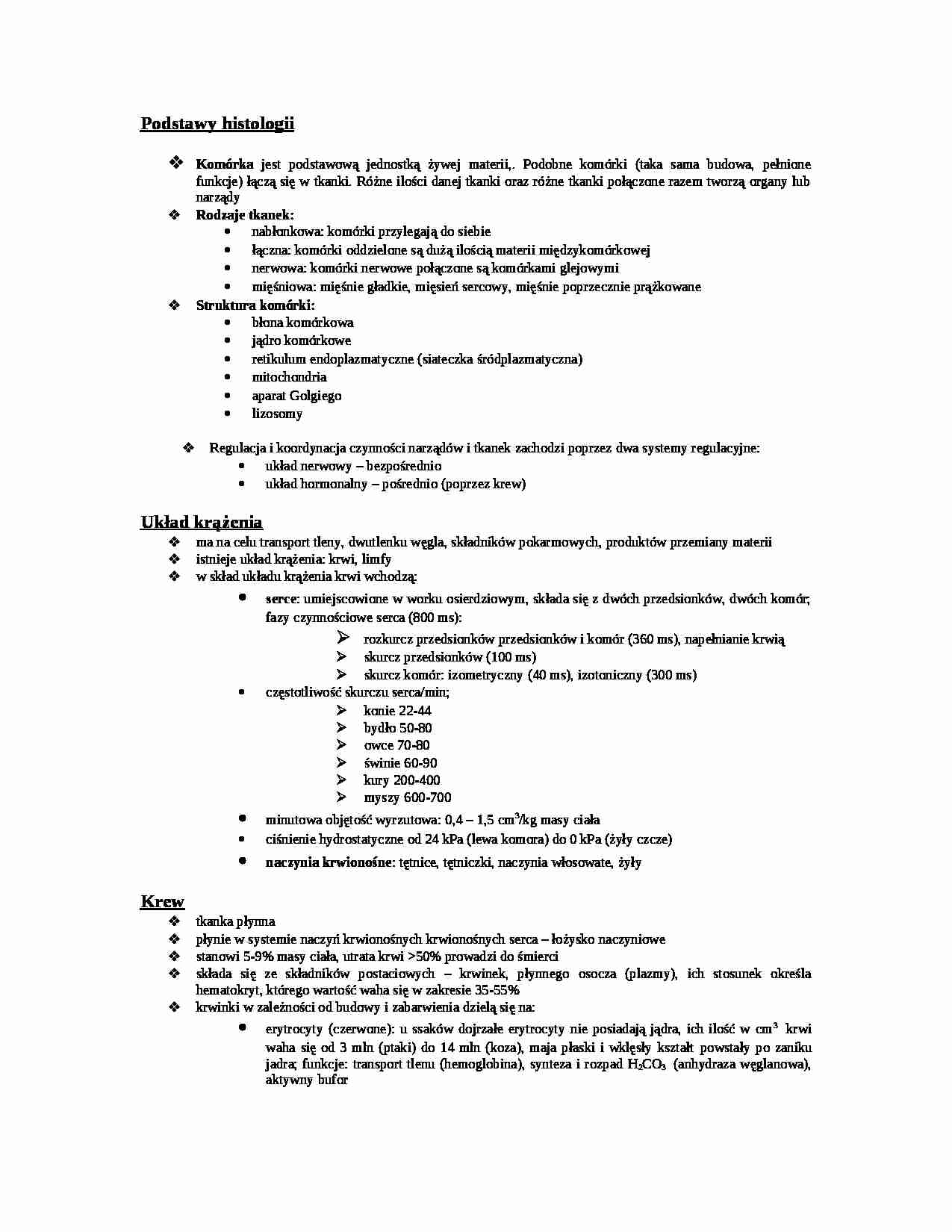 Biologiczne podstawy produkcji zwierzęcej - wykład - strona 1