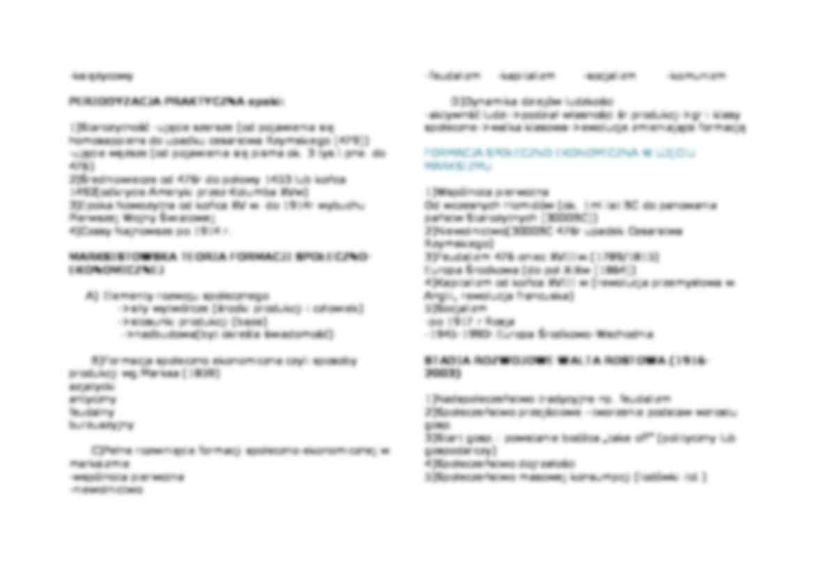 Historia gospodarcza - Miodunka wykład I - strona 3