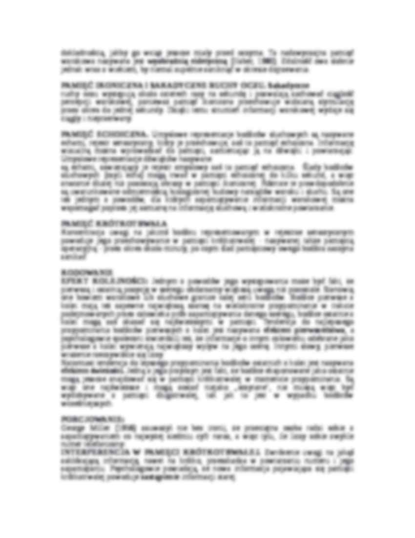 Pamięć i teorie uczenia się - strona 3