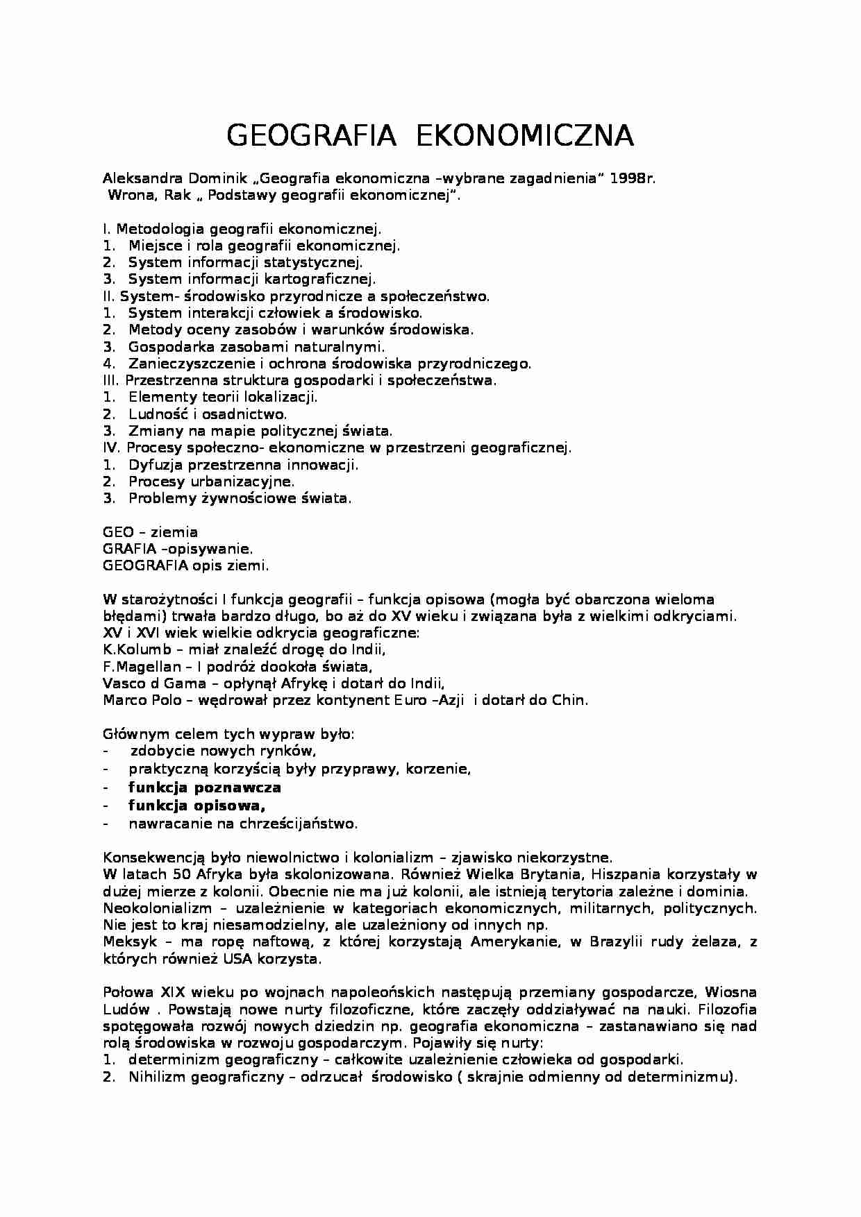 Geografia ekonomiczna cz.3 - strona 1