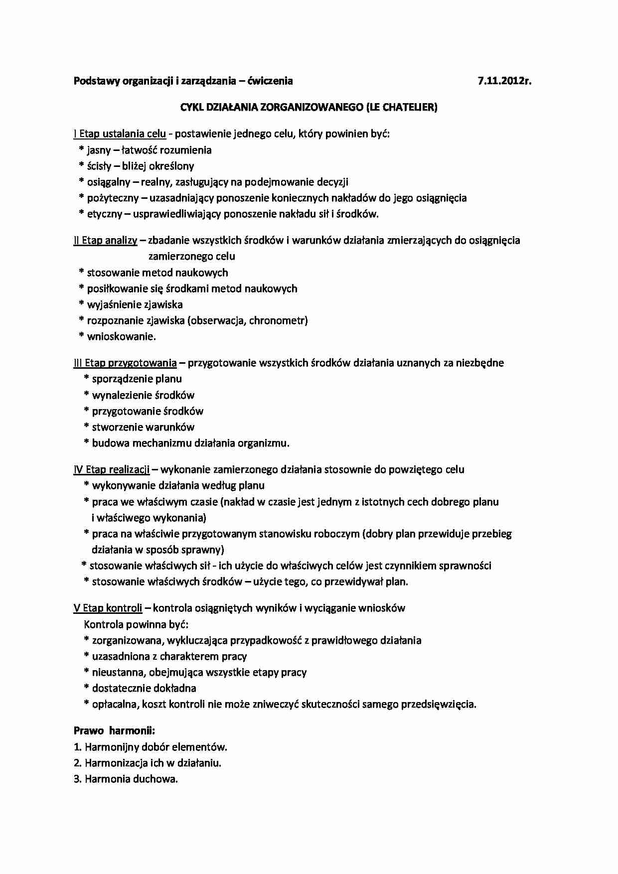 podstawy zarzadzania i organizacji cwiczenia 3 - strona 1