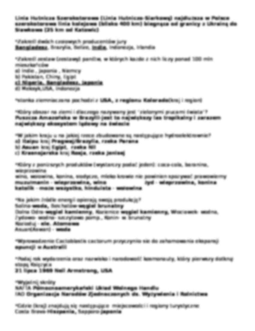 Geografia pytania i odpowiedzi - strona 3