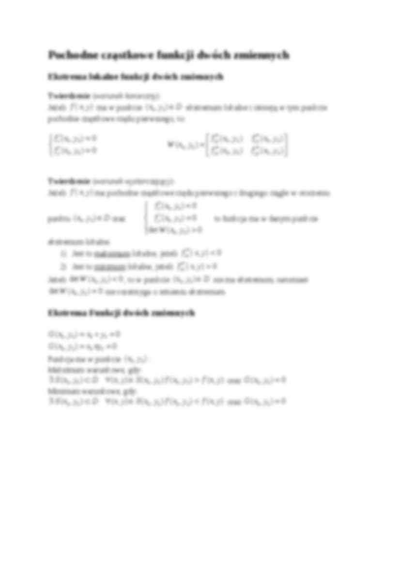 Matma - funkcje dwóch zmiennych - strona 2