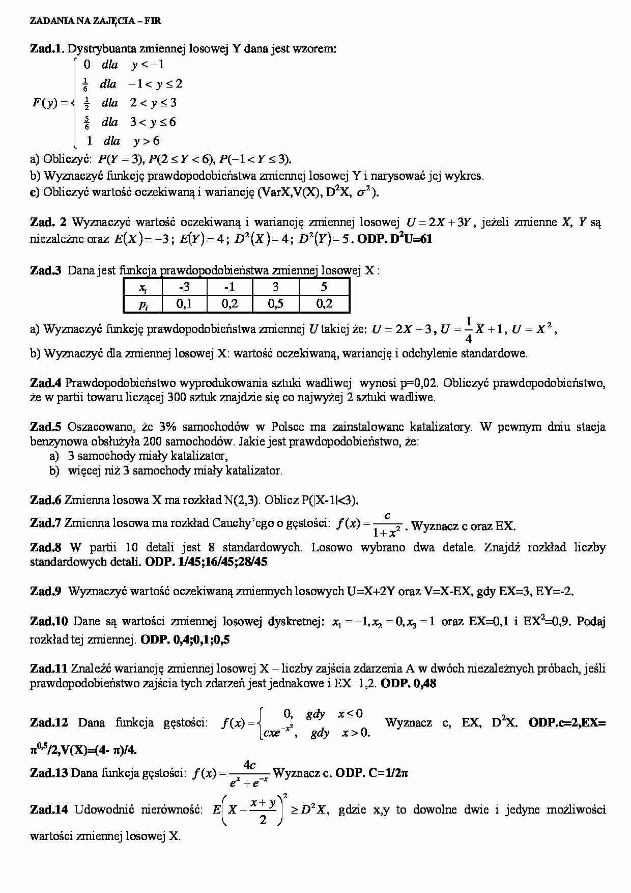 rachunek cd. - strona 1