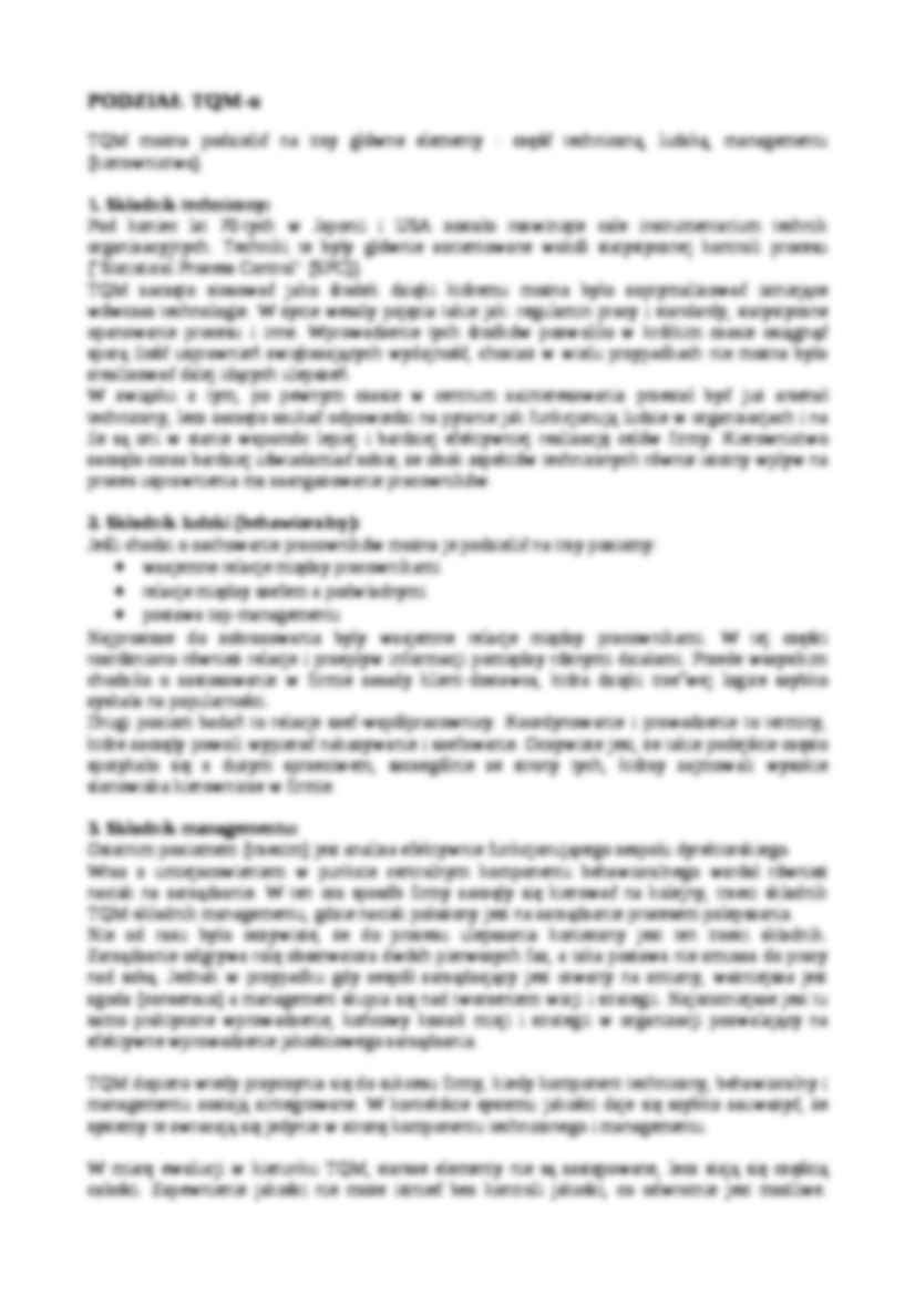 Zarządzanie jakością Total Quality Management - strona 2