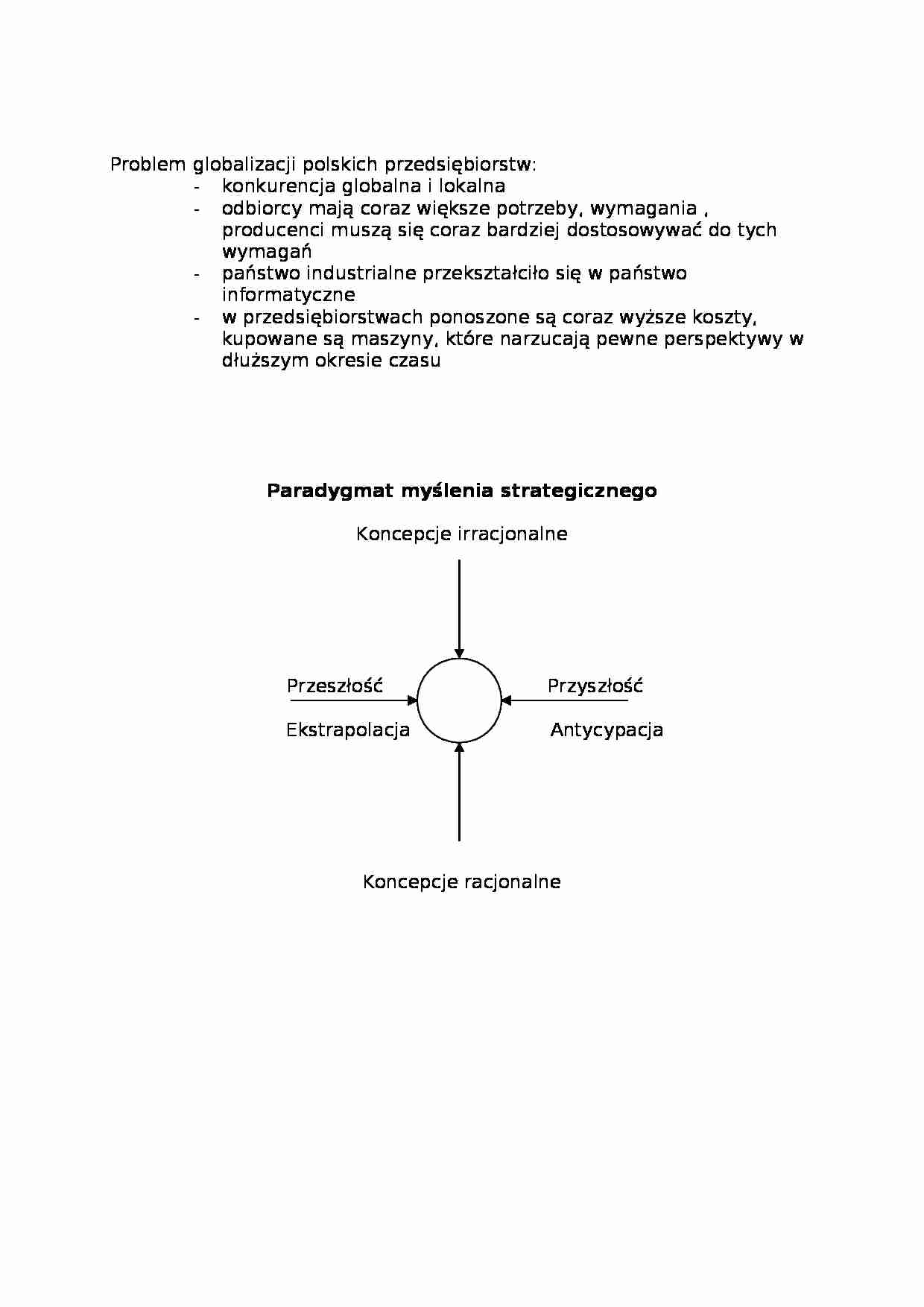 Zarządzanie strategiczne 2 - strona 1