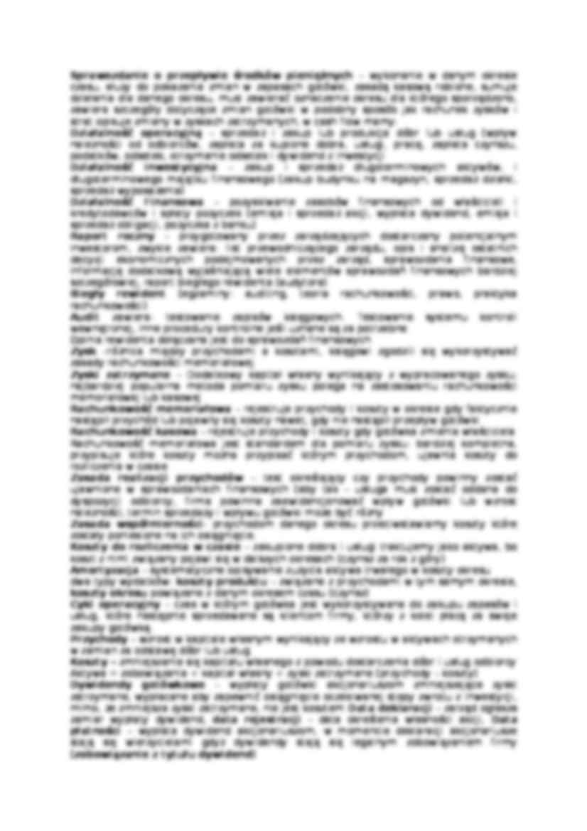 Rachunkowość - definicje (5 stron) - strona 2