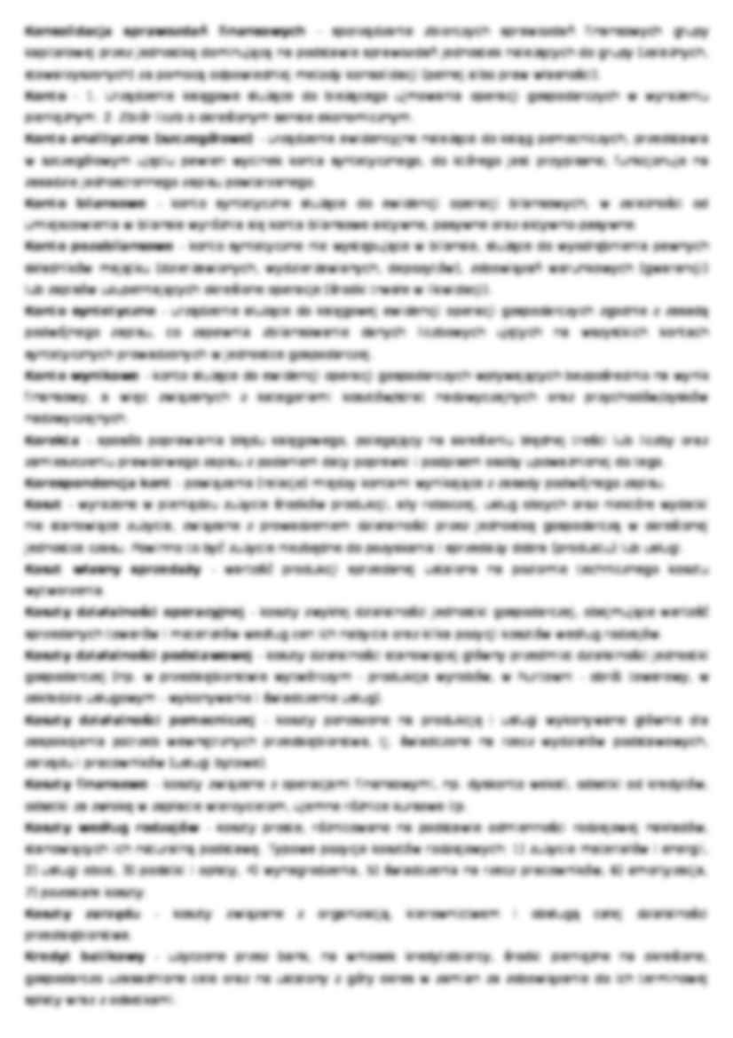 Rachunkowość - mini słownik -  Akcja  - strona 3
