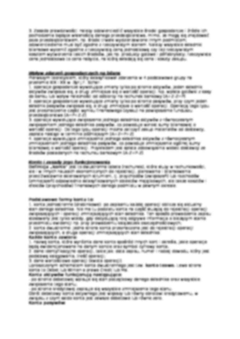 Rachunkowość - zasady i definicje - strona 2