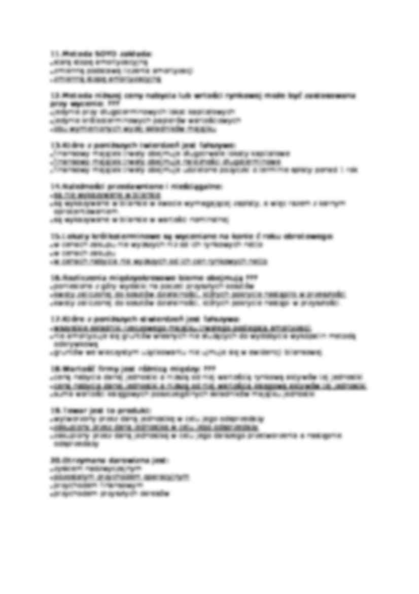 Rachunkowość - test - strona 2