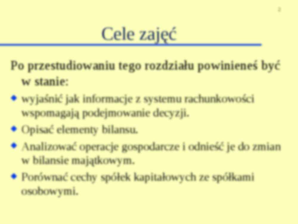 Rachunkowość - prezentacja 1 - strona 2