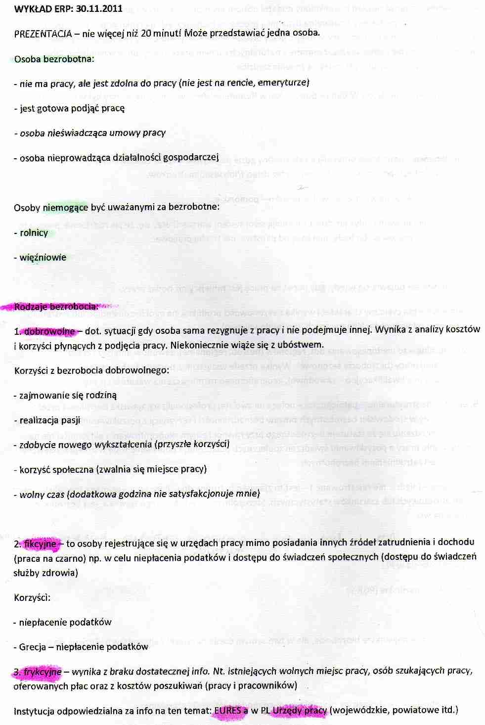 Europejski rynek pracy - wykłady - strona 1