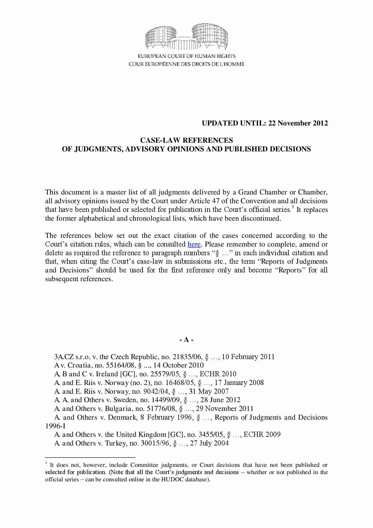 wyroki w sprawie dóbr osobistych przed ETPC - strona 1