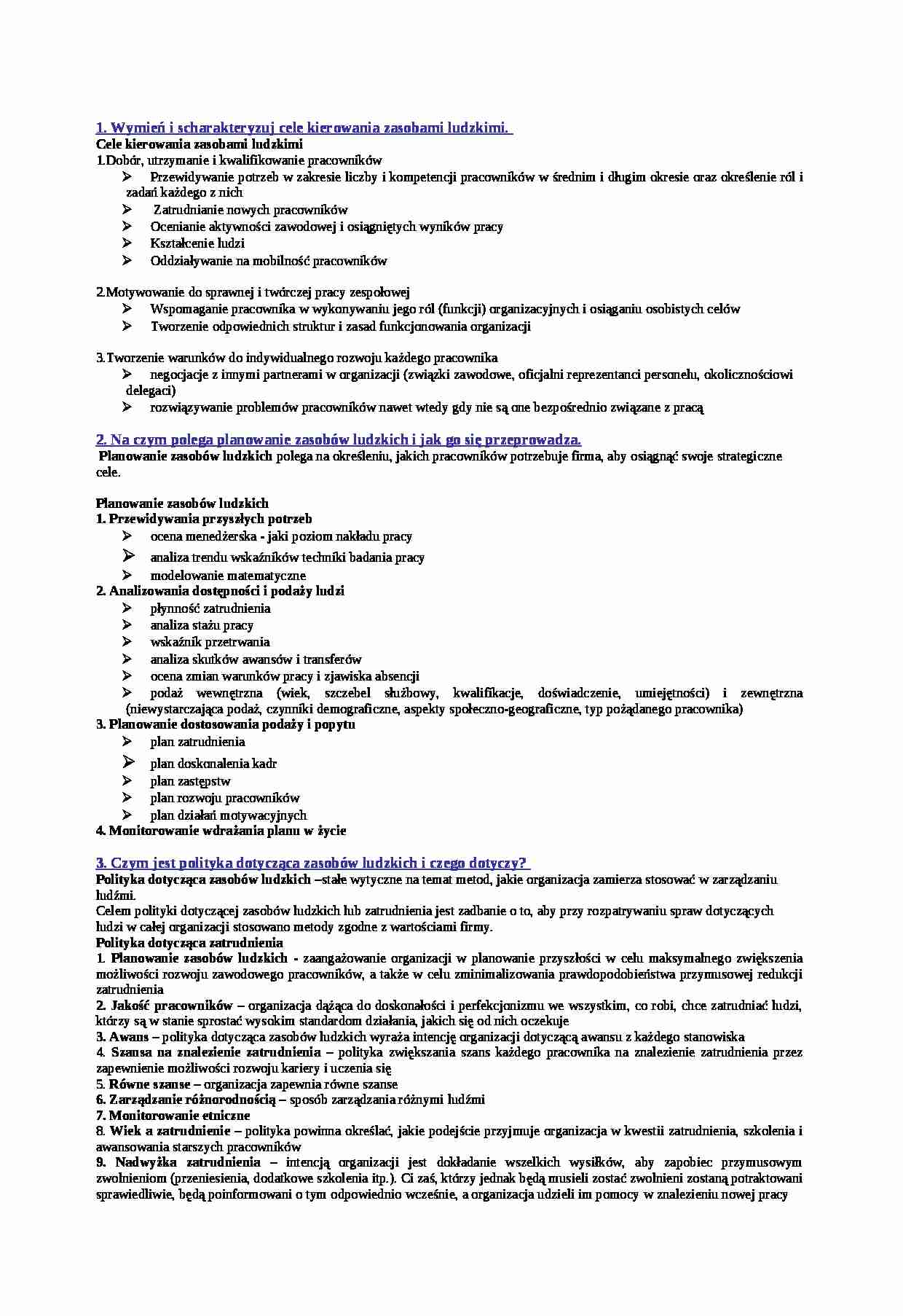 zagadnienia na egzamin - strona 1