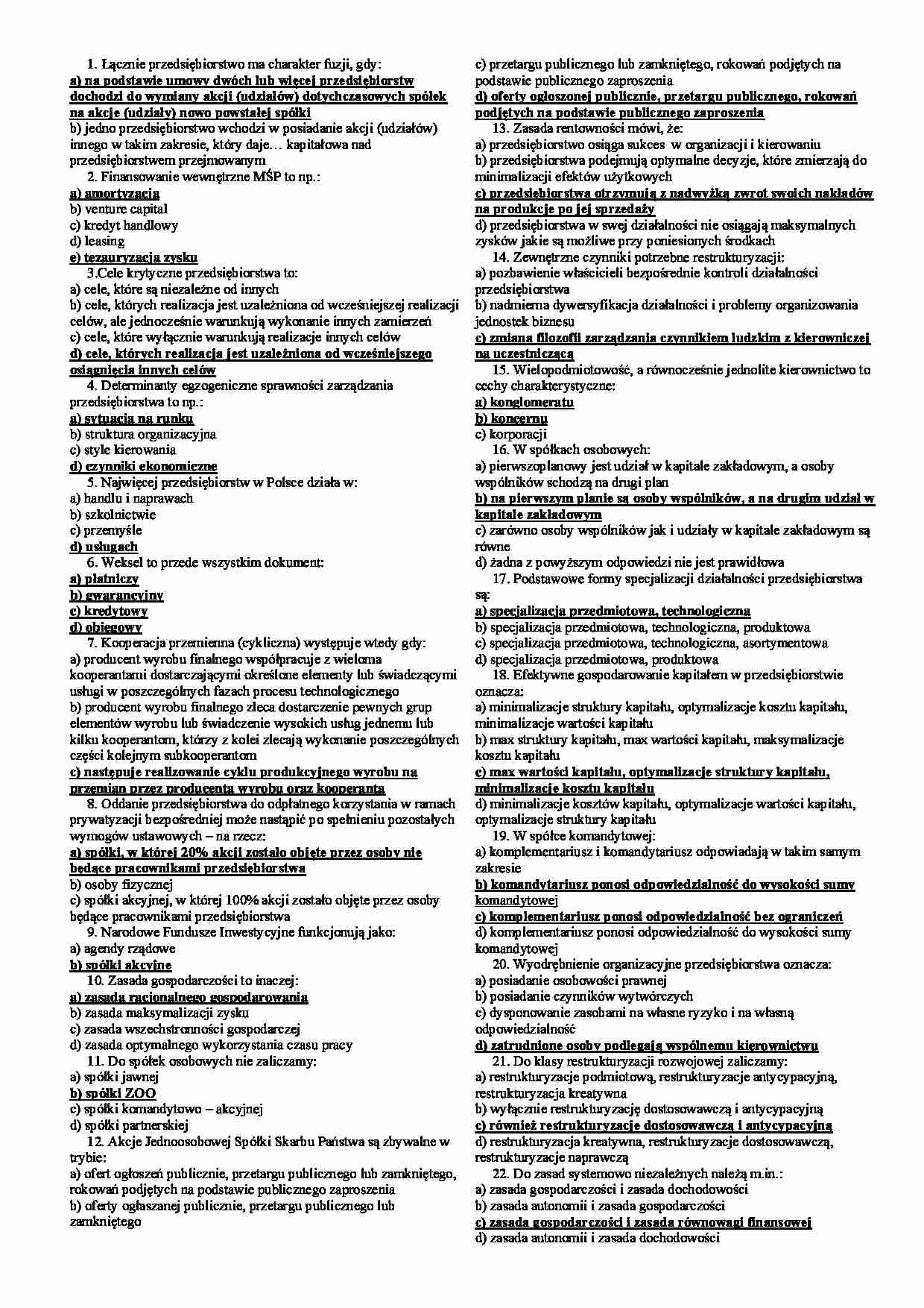 Ekonomika test - strona 1