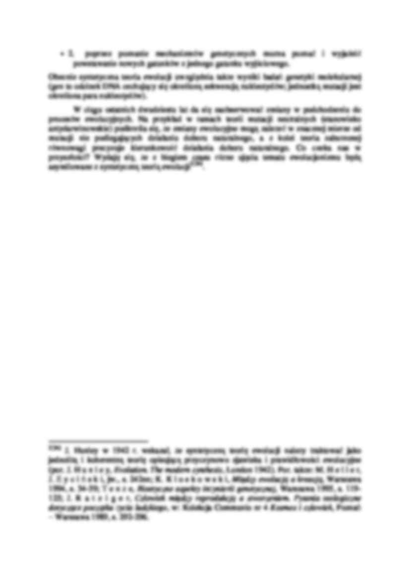 Podstawy ewolucjonizmu -  Specjacja - strona 3