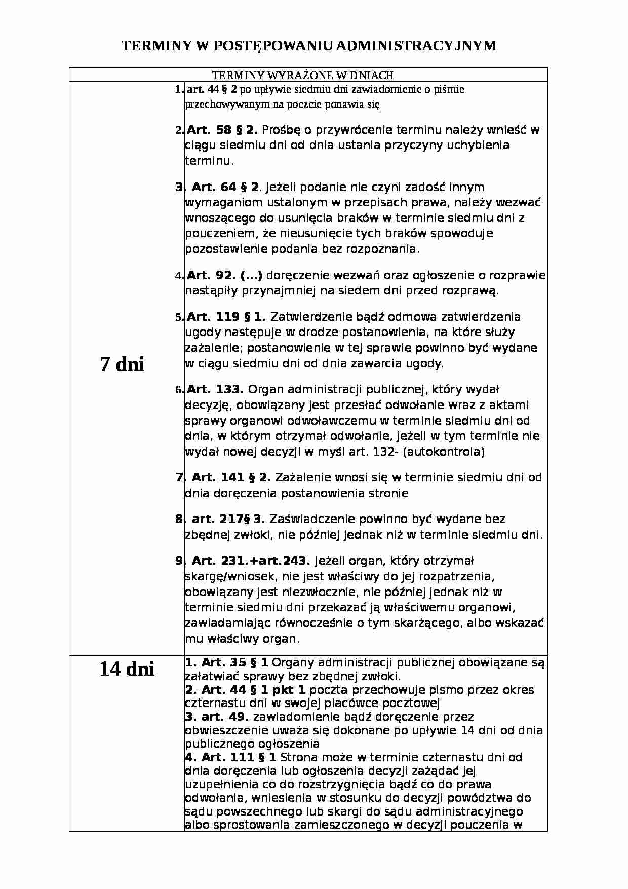 Postępowanie sądowo-administracyjne - Pismo procesowe - strona 1