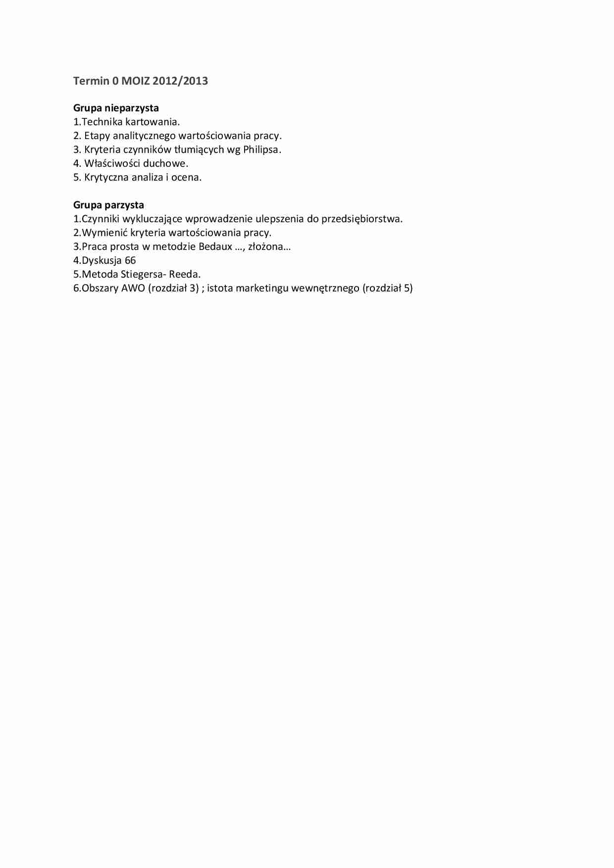 Pytania na egzamin - Technika kartowania - strona 1
