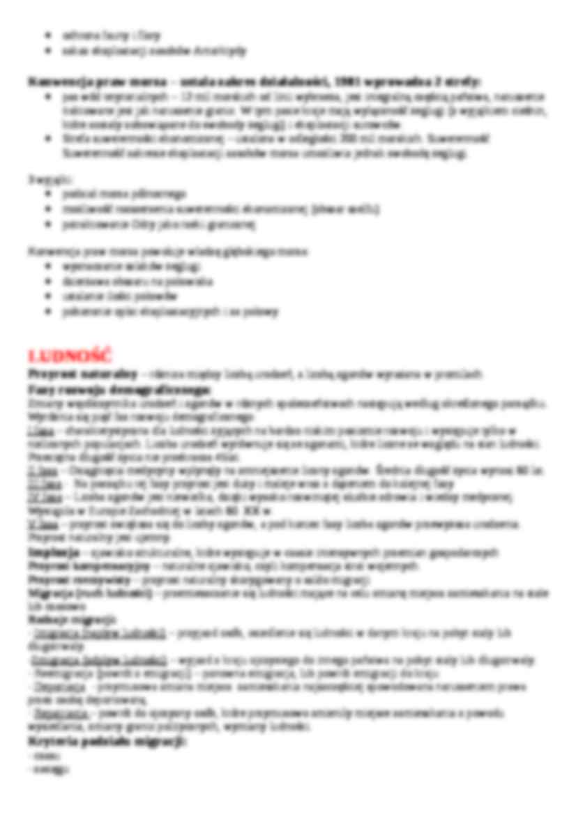 Geografia polityczna i gospodarcza - notatki - strona 3