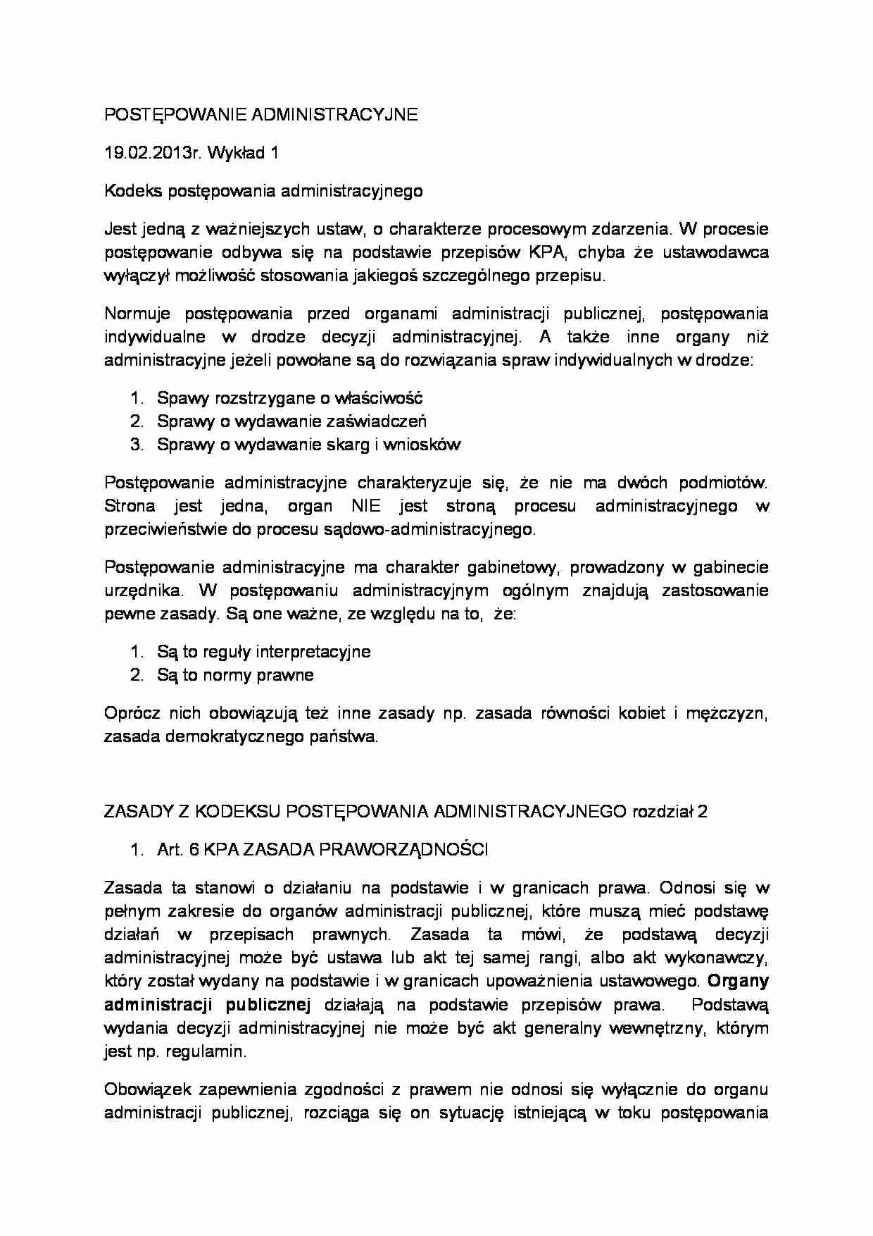 zasady, strona - strona 1