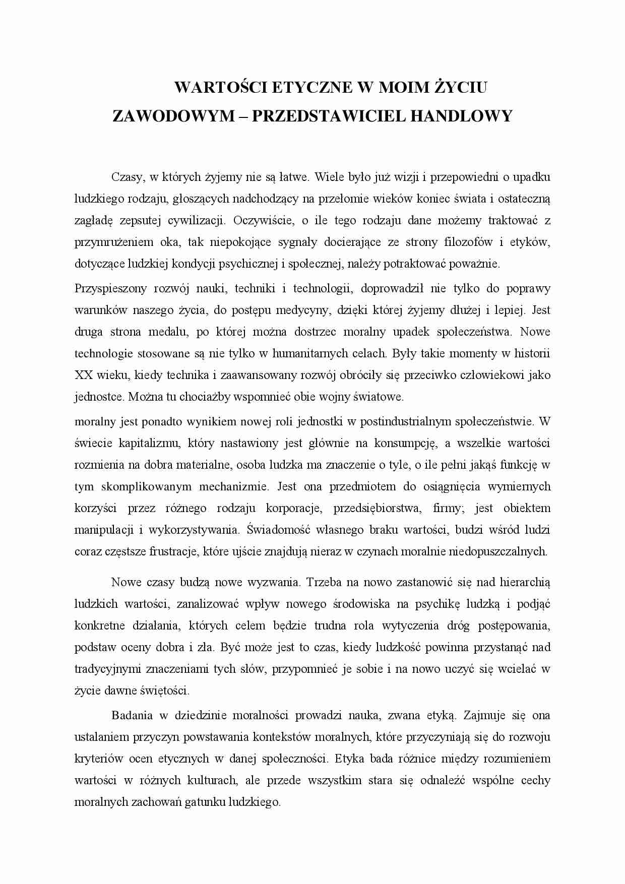 etyka zawowa - strona 1