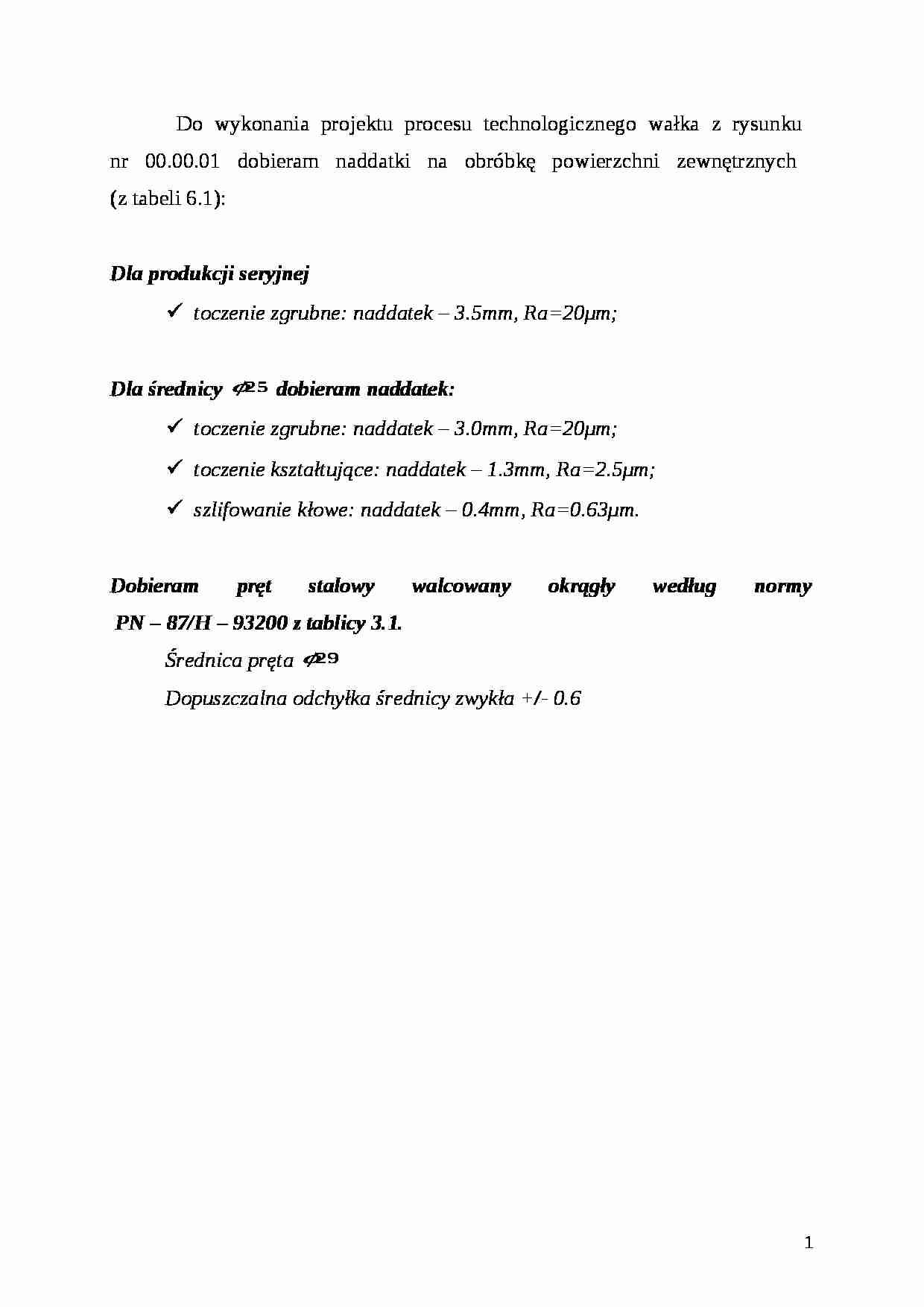 proces wałka - strona 1