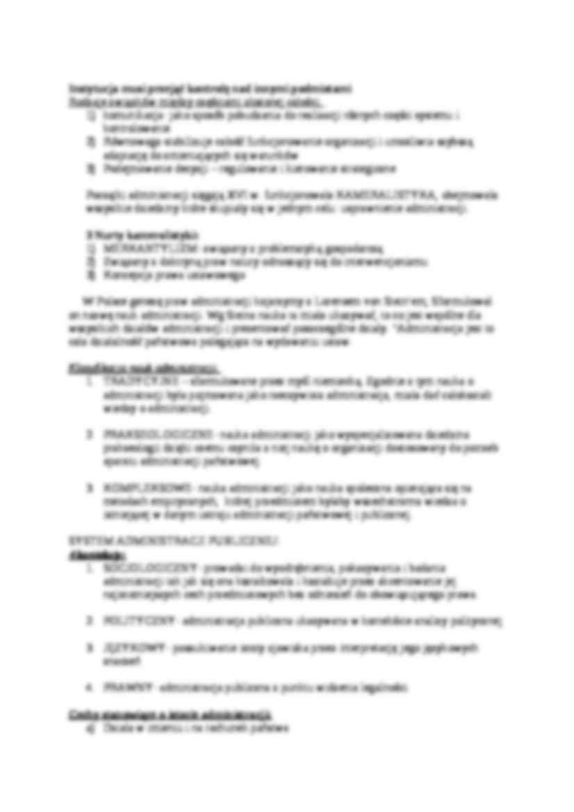 Nauka o administracji WSHE Zamość dr Szewczak - strona 3