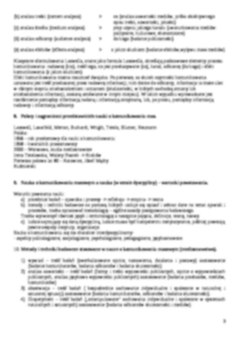 Teoria komunikowania masowego - strona 3