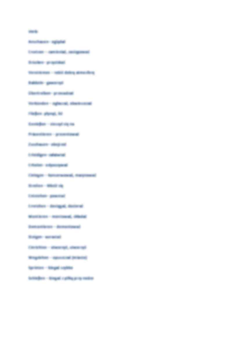 Lektura - niemiecki -słówka - strona 3