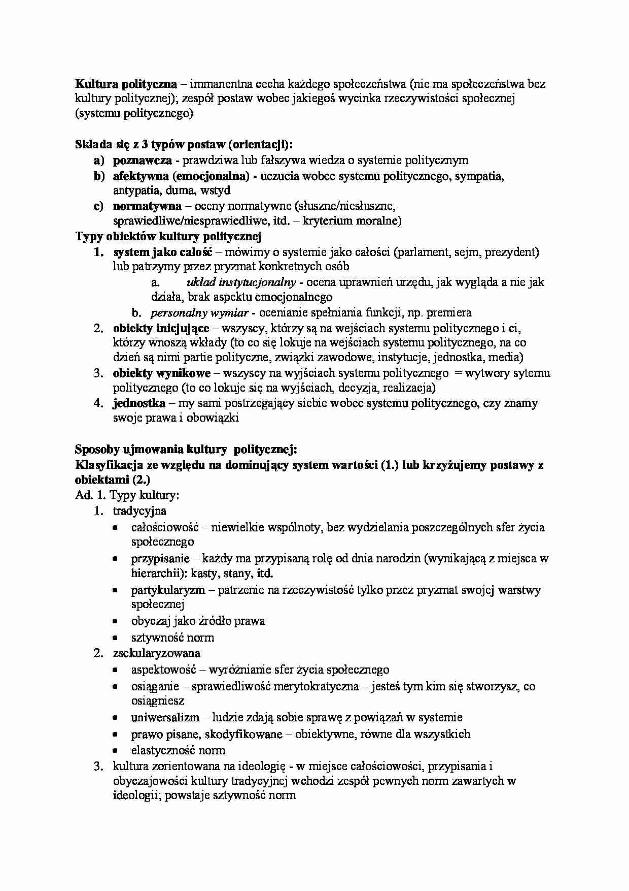 Kultura polityczna - strona 1