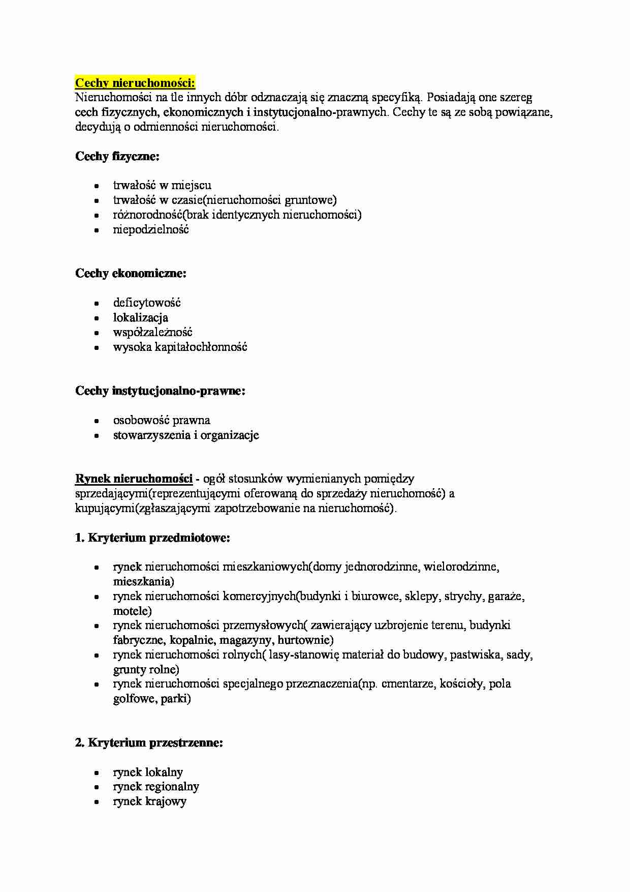 Nieruchomość, rynek w nieruchomości - strona 1