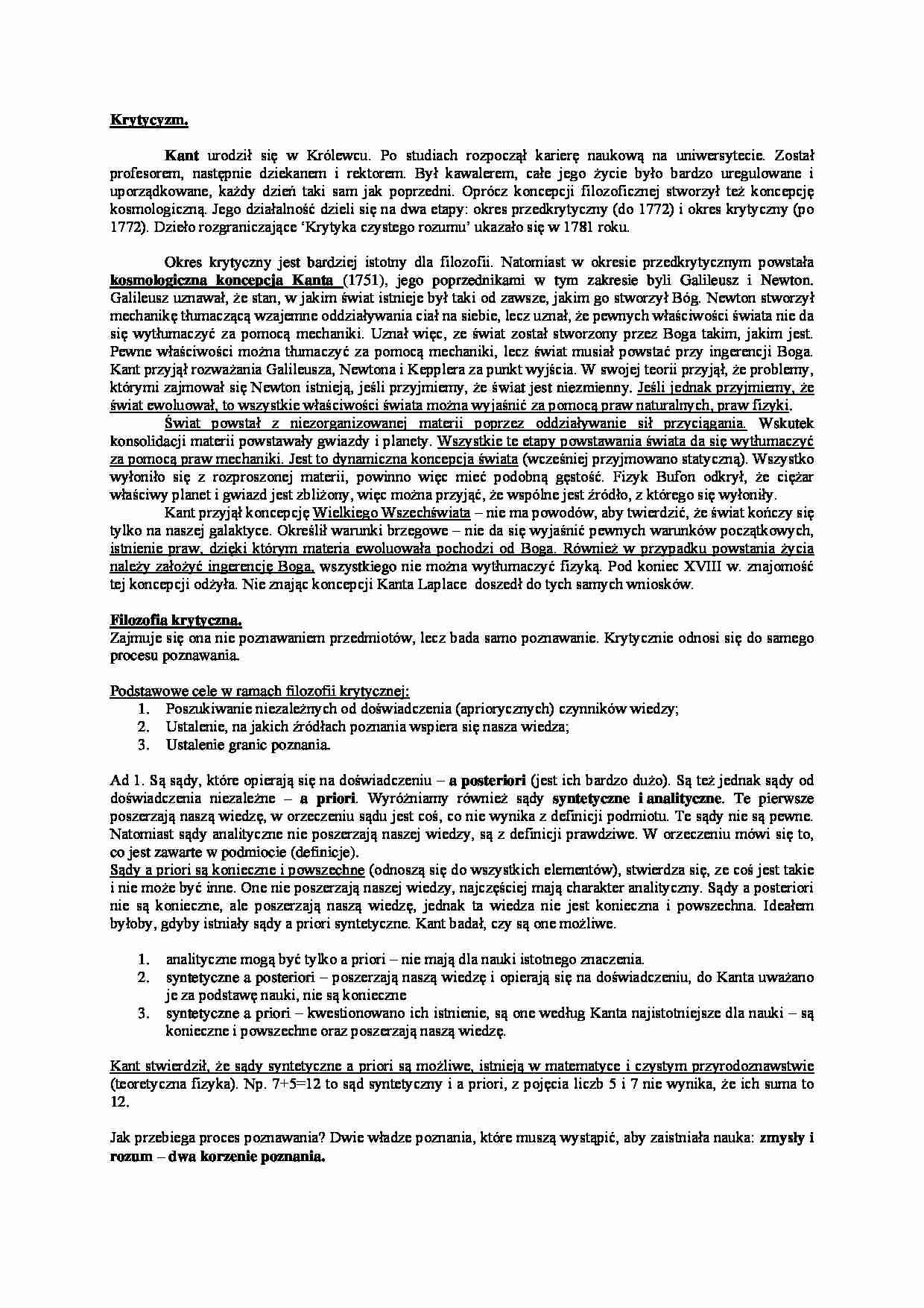 Krytycyzm - strona 1