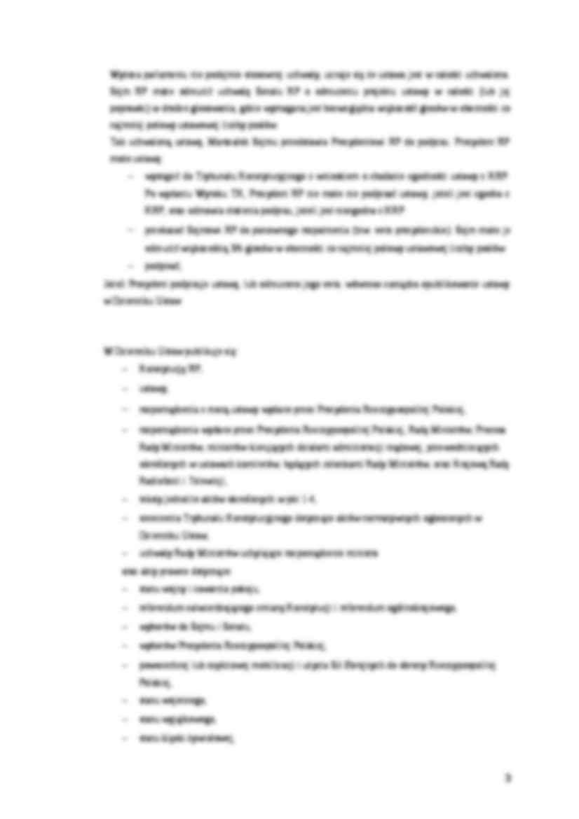 Prawo Konstytucyjne - konspekt - strona 3