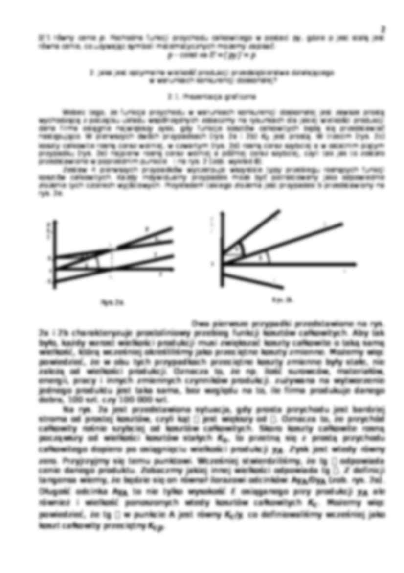 Konkurencja doskonała - optymalna wielkość produkcji  - strona 2